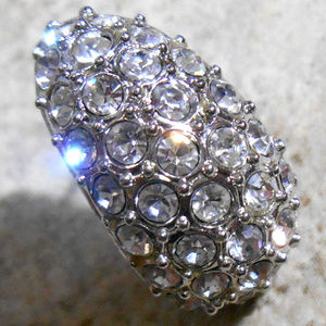 Rhinestone Half Hoop Curl Teardrop shell Earrings